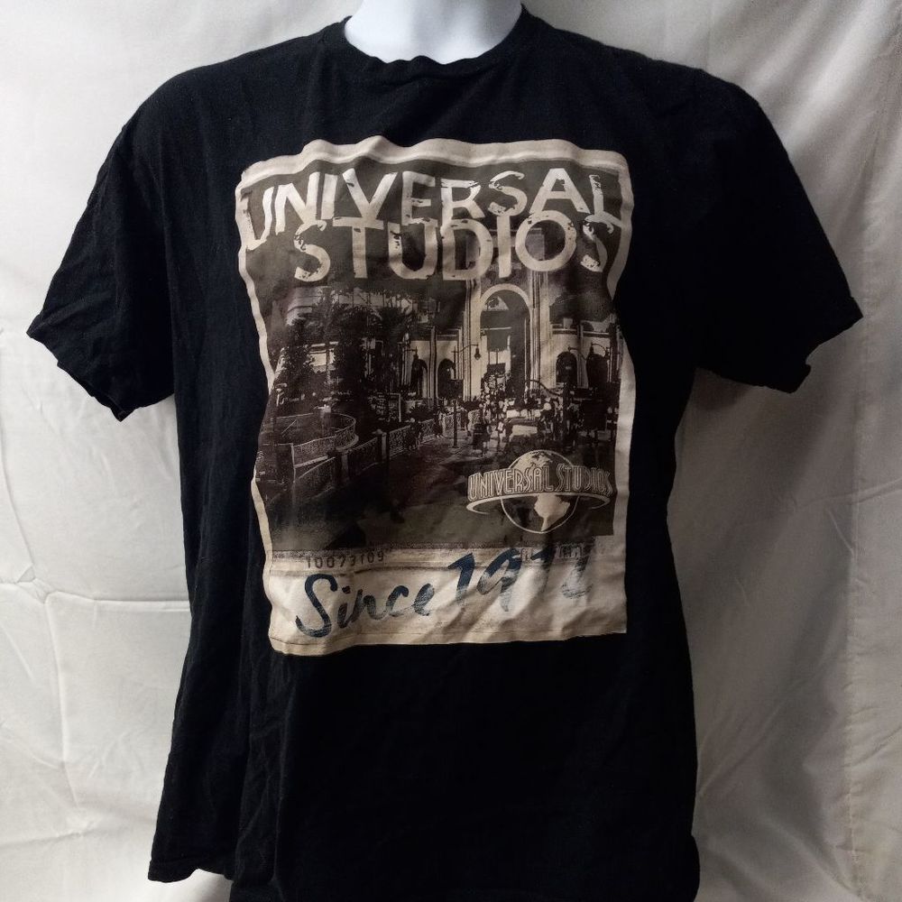 Universal Studios Vintage Inspired Graphic Black T-Shirt Men's Size XXL EUC